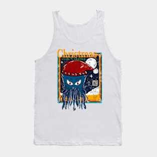 Funny Christmas With Cthulhu Tank Top